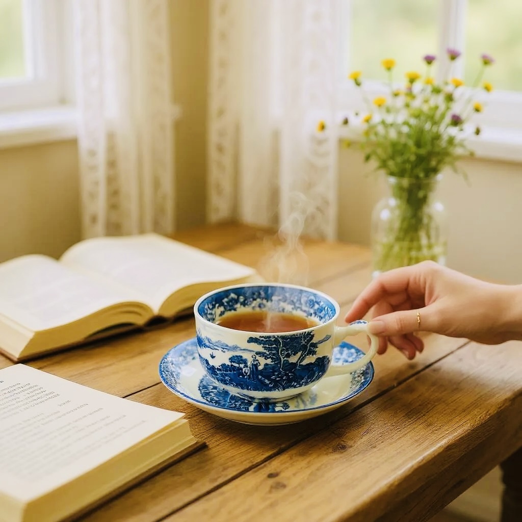 the classic tea and saucer set