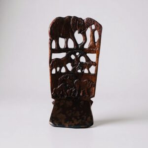 African Hand Carved Wooden Folding Chair