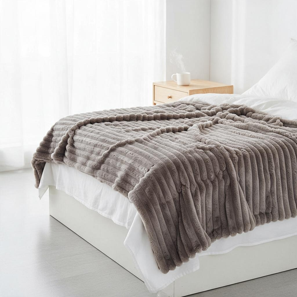 Koloti Throw/Blanket ( Mink Faux Fur) - Image 2